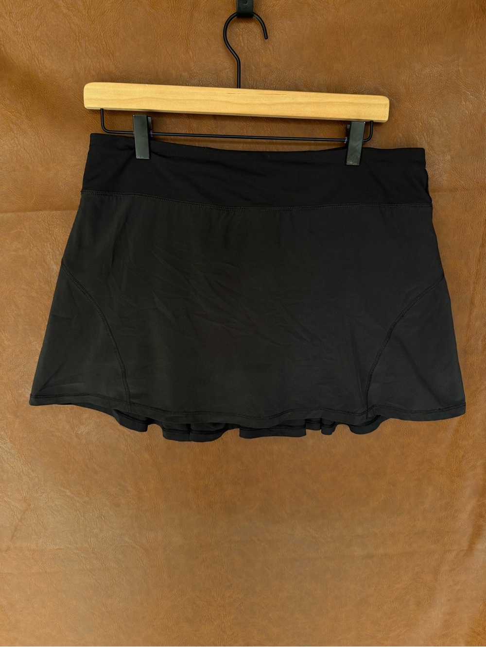 Lululemon Black Pleated Tennis Skort Size 8 Tall